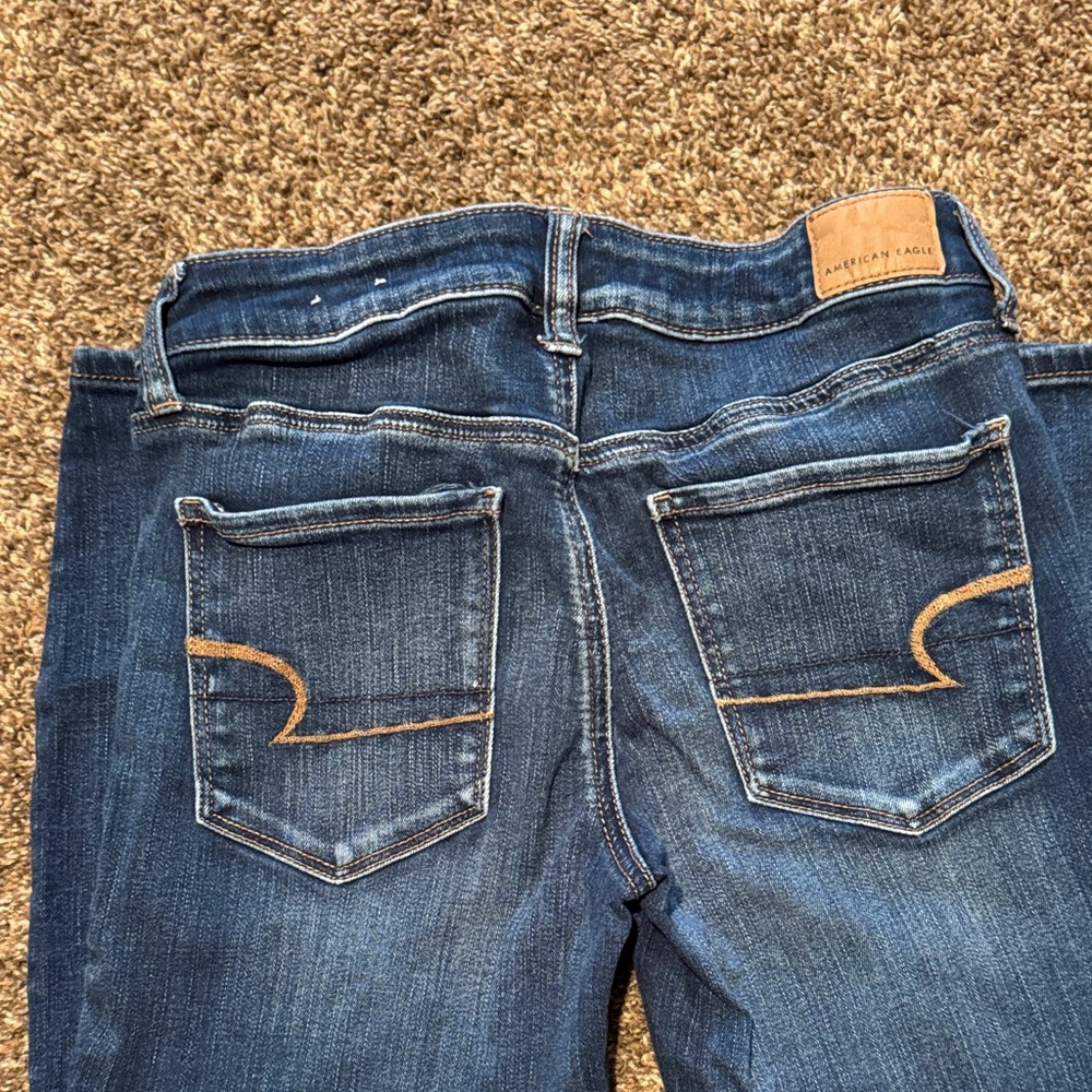 American Eagle Outfitters Women's Dark Blue Boot Cut Jeans